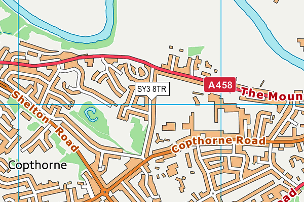 SY3 8TR map - OS VectorMap District (Ordnance Survey) SY3 8TR map - OS VectorMap District (Ordnance Survey)
