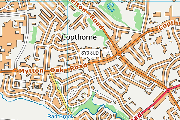 SY3 8UD map - OS VectorMap District (Ordnance Survey) SY3 8UD map - OS VectorMap District (Ordnance Survey)