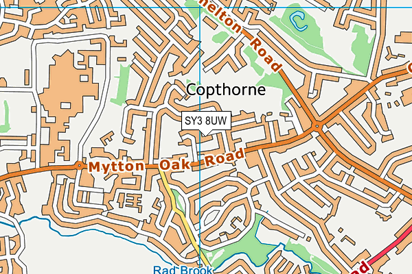 SY3 8UW map - OS VectorMap District (Ordnance Survey) SY3 8UW map - OS VectorMap District (Ordnance Survey)