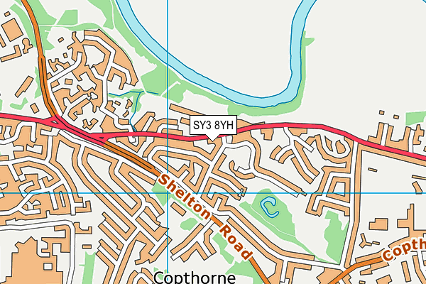 SY3 8YH map - OS VectorMap District (Ordnance Survey) SY3 8YH map - OS VectorMap District (Ordnance Survey)