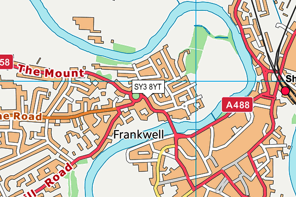 SY3 8YT map - OS VectorMap District (Ordnance Survey) SY3 8YT map - OS VectorMap District (Ordnance Survey)