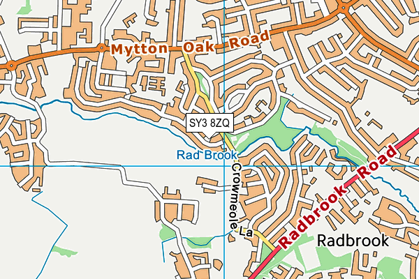 SY3 8ZQ map - OS VectorMap District (Ordnance Survey) SY3 8ZQ map - OS VectorMap District (Ordnance Survey)