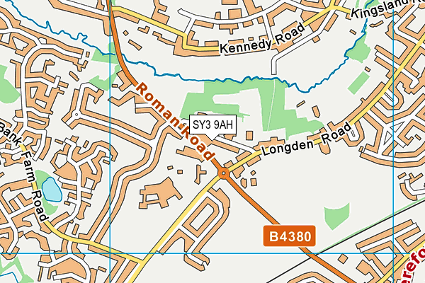 SY3 9AH map - OS VectorMap District (Ordnance Survey) SY3 9AH map - OS VectorMap District (Ordnance Survey)