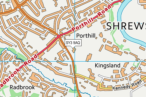 SY3 9AQ map - OS VectorMap District (Ordnance Survey) SY3 9AQ map - OS VectorMap District (Ordnance Survey)