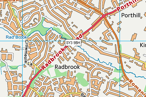 SY3 9BH map - OS VectorMap District (Ordnance Survey) SY3 9BH map - OS VectorMap District (Ordnance Survey)