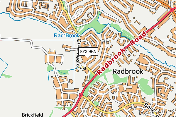 SY3 9BN map - OS VectorMap District (Ordnance Survey) SY3 9BN map - OS VectorMap District (Ordnance Survey)
