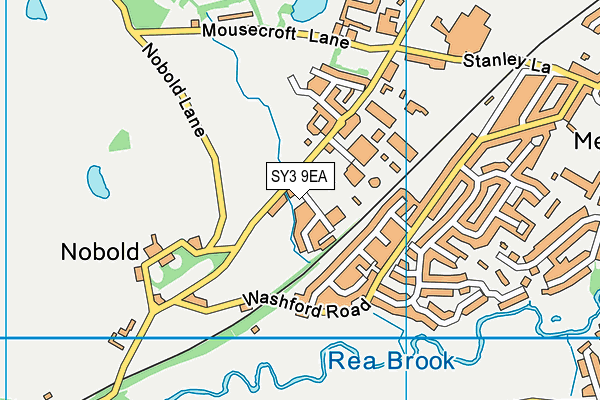 SY3 9EA map - OS VectorMap District (Ordnance Survey) SY3 9EA map - OS VectorMap District (Ordnance Survey)