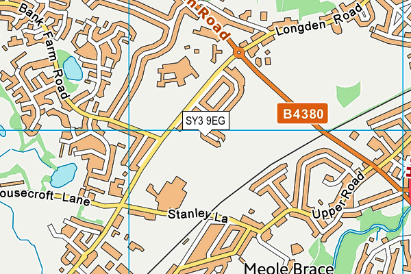 SY3 9EG map - OS VectorMap District (Ordnance Survey) SY3 9EG map - OS VectorMap District (Ordnance Survey)