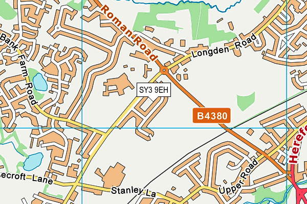 SY3 9EH map - OS VectorMap District (Ordnance Survey) SY3 9EH map - OS VectorMap District (Ordnance Survey)