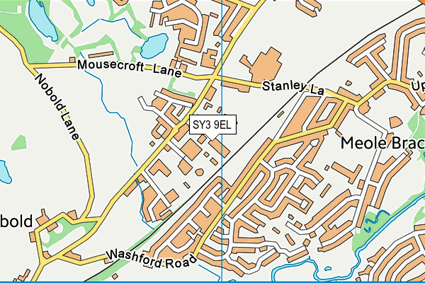 SY3 9EL map - OS VectorMap District (Ordnance Survey) SY3 9EL map - OS VectorMap District (Ordnance Survey)