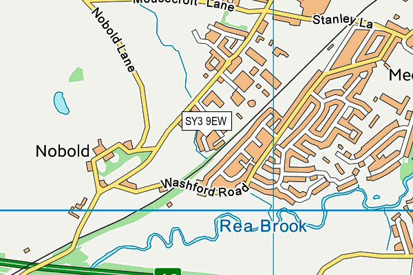 SY3 9EW map - OS VectorMap District (Ordnance Survey) SY3 9EW map - OS VectorMap District (Ordnance Survey)