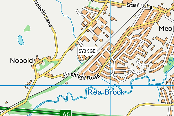 SY3 9GE map - OS VectorMap District (Ordnance Survey) SY3 9GE map - OS VectorMap District (Ordnance Survey)