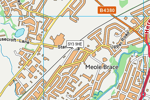 SY3 9HE map - OS VectorMap District (Ordnance Survey) SY3 9HE map - OS VectorMap District (Ordnance Survey)