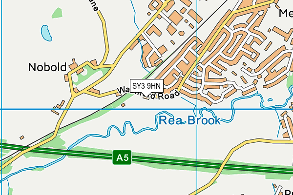 SY3 9HN map - OS VectorMap District (Ordnance Survey) SY3 9HN map - OS VectorMap District (Ordnance Survey)