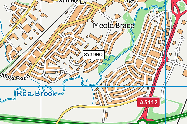 SY3 9HQ map - OS VectorMap District (Ordnance Survey) SY3 9HQ map - OS VectorMap District (Ordnance Survey)