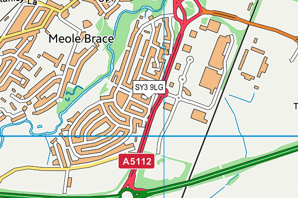 SY3 9LG map - OS VectorMap District (Ordnance Survey) SY3 9LG map - OS VectorMap District (Ordnance Survey)