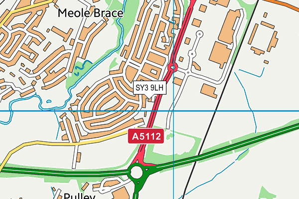 SY3 9LH map - OS VectorMap District (Ordnance Survey) SY3 9LH map - OS VectorMap District (Ordnance Survey)