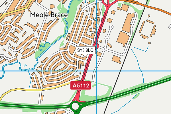 SY3 9LQ map - OS VectorMap District (Ordnance Survey) SY3 9LQ map - OS VectorMap District (Ordnance Survey)
