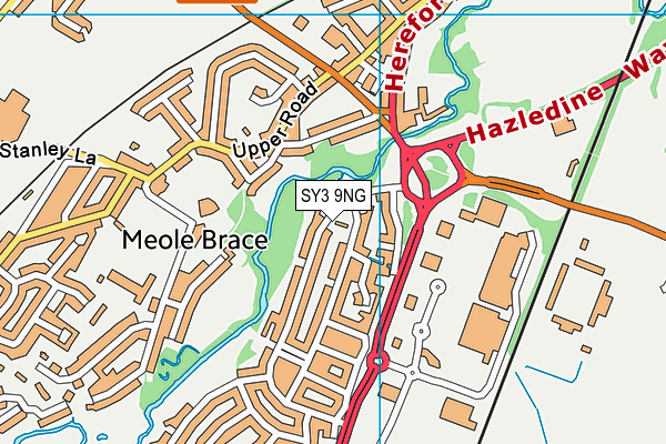 SY3 9NG map - OS VectorMap District (Ordnance Survey) SY3 9NG map - OS VectorMap District (Ordnance Survey)