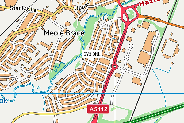 SY3 9NL map - OS VectorMap District (Ordnance Survey) SY3 9NL map - OS VectorMap District (Ordnance Survey)