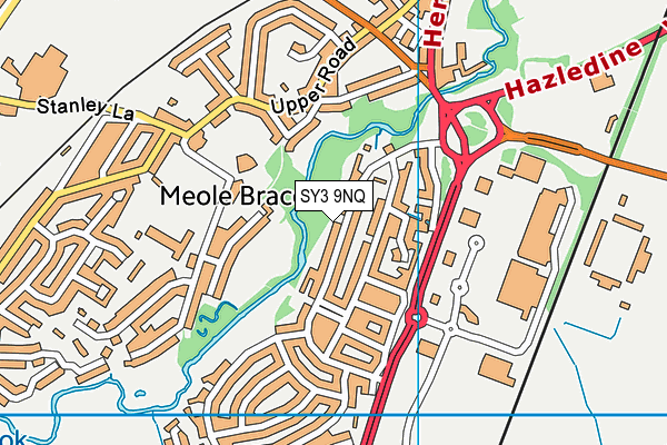 SY3 9NQ map - OS VectorMap District (Ordnance Survey) SY3 9NQ map - OS VectorMap District (Ordnance Survey)