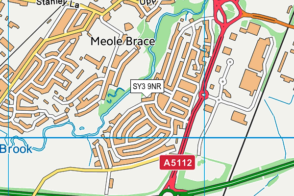 SY3 9NR map - OS VectorMap District (Ordnance Survey) SY3 9NR map - OS VectorMap District (Ordnance Survey)
