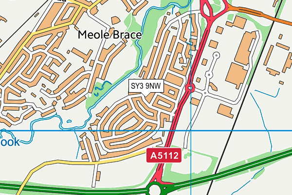 SY3 9NW map - OS VectorMap District (Ordnance Survey) SY3 9NW map - OS VectorMap District (Ordnance Survey)