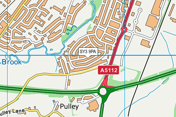 SY3 9PA map - OS VectorMap District (Ordnance Survey) SY3 9PA map - OS VectorMap District (Ordnance Survey)
