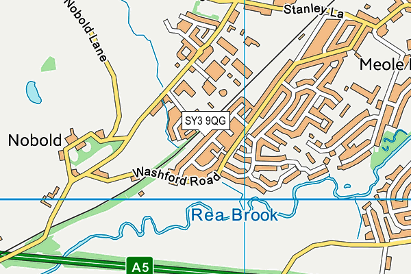 SY3 9QG map - OS VectorMap District (Ordnance Survey) SY3 9QG map - OS VectorMap District (Ordnance Survey)