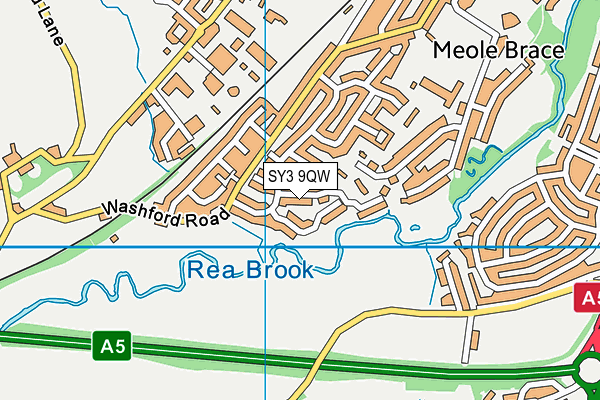 SY3 9QW map - OS VectorMap District (Ordnance Survey) SY3 9QW map - OS VectorMap District (Ordnance Survey)