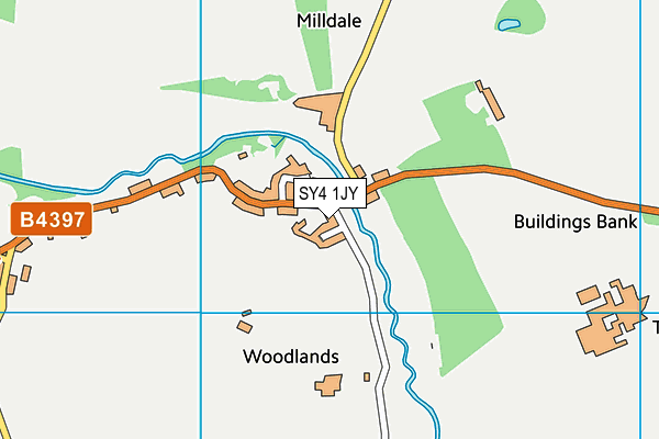 SY4 1JY map - OS VectorMap District (Ordnance Survey) SY4 1JY map - OS VectorMap District (Ordnance Survey)