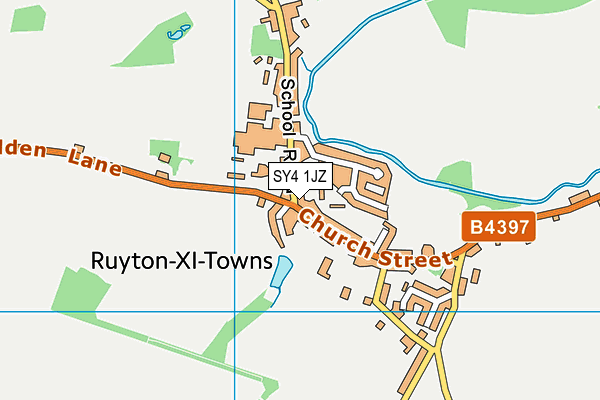 SY4 1JZ map - OS VectorMap District (Ordnance Survey) SY4 1JZ map - OS VectorMap District (Ordnance Survey)