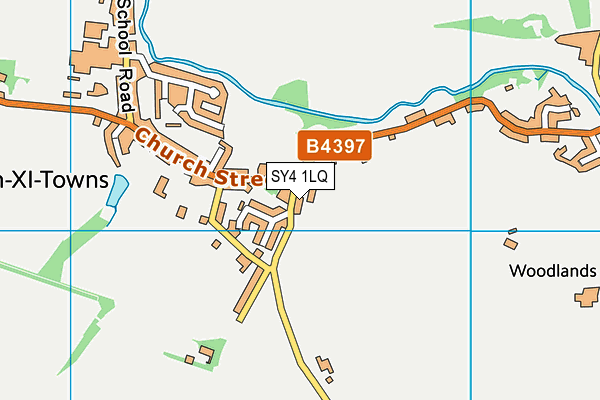 SY4 1LQ map - OS VectorMap District (Ordnance Survey) SY4 1LQ map - OS VectorMap District (Ordnance Survey)
