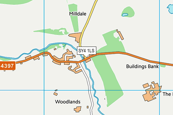 SY4 1LS map - OS VectorMap District (Ordnance Survey) SY4 1LS map - OS VectorMap District (Ordnance Survey)