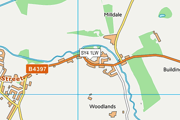SY4 1LW map - OS VectorMap District (Ordnance Survey) SY4 1LW map - OS VectorMap District (Ordnance Survey)