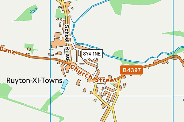 SY4 1NE map - OS VectorMap District (Ordnance Survey) SY4 1NE map - OS VectorMap District (Ordnance Survey)