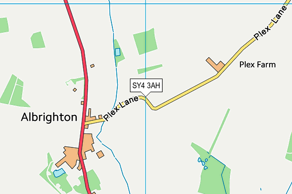 SY4 3AH map - OS VectorMap District (Ordnance Survey) SY4 3AH map - OS VectorMap District (Ordnance Survey)