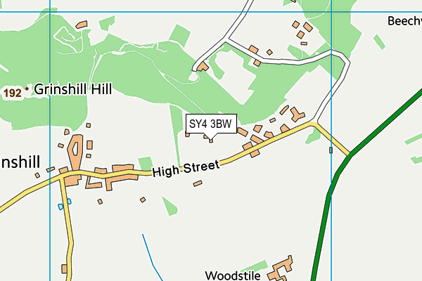 SY4 3BW map - OS VectorMap District (Ordnance Survey) SY4 3BW map - OS VectorMap District (Ordnance Survey)