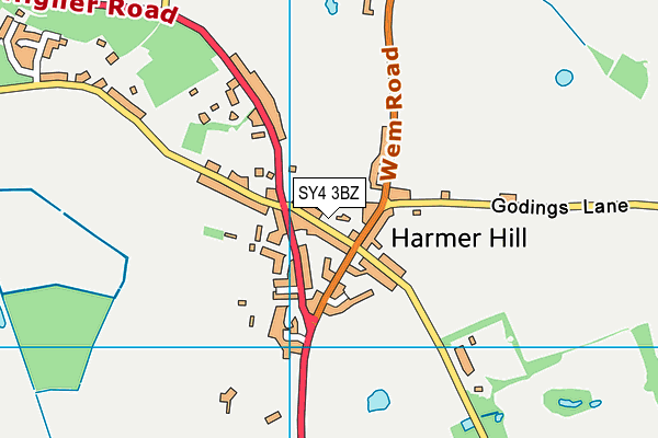 SY4 3BZ map - OS VectorMap District (Ordnance Survey) SY4 3BZ map - OS VectorMap District (Ordnance Survey)