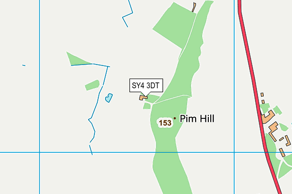 SY4 3DT map - OS VectorMap District (Ordnance Survey) SY4 3DT map - OS VectorMap District (Ordnance Survey)