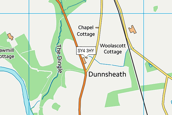 SY4 3HY map - OS VectorMap District (Ordnance Survey) SY4 3HY map - OS VectorMap District (Ordnance Survey)