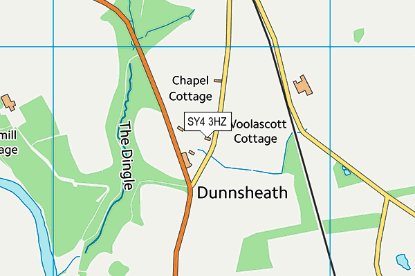 SY4 3HZ map - OS VectorMap District (Ordnance Survey) SY4 3HZ map - OS VectorMap District (Ordnance Survey)