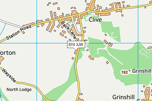 SY4 3JW map - OS VectorMap District (Ordnance Survey) SY4 3JW map - OS VectorMap District (Ordnance Survey)