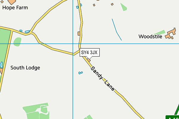 SY4 3JX map - OS VectorMap District (Ordnance Survey) SY4 3JX map - OS VectorMap District (Ordnance Survey)