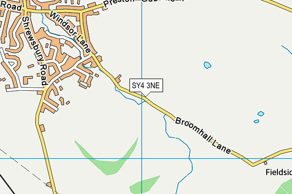 SY4 3NE map - OS VectorMap District (Ordnance Survey) SY4 3NE map - OS VectorMap District (Ordnance Survey)