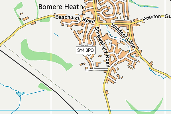 SY4 3PQ map - OS VectorMap District (Ordnance Survey)
