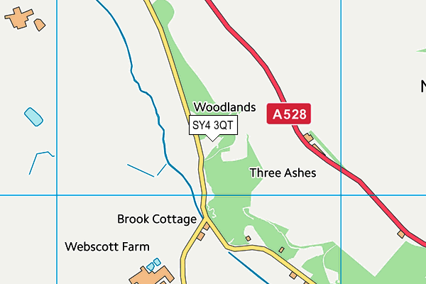 SY4 3QT map - OS VectorMap District (Ordnance Survey) SY4 3QT map - OS VectorMap District (Ordnance Survey)