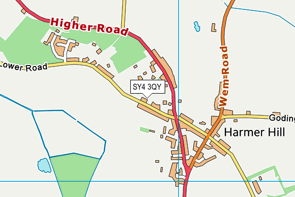 SY4 3QY map - OS VectorMap District (Ordnance Survey) SY4 3QY map - OS VectorMap District (Ordnance Survey)