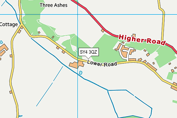 SY4 3QZ map - OS VectorMap District (Ordnance Survey) SY4 3QZ map - OS VectorMap District (Ordnance Survey)