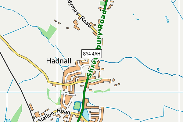 SY4 4AH map - OS VectorMap District (Ordnance Survey) SY4 4AH map - OS VectorMap District (Ordnance Survey)